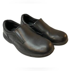 WONDERLITE Men's Black Slip-Resistant Non-Marking Loafer Slip-On Shoe - Sz 10.5W